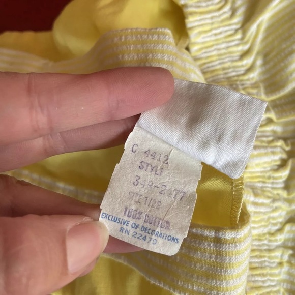 Vintage JC Penneys Turtle Toddle Time Size 1/2 Yellow One Piece Romper Jumpsuit - Picture 2 of 10